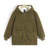 Mom's Elegant Winter Hooded Lambswool Coat with Fleece Lining - Thickened, Fashionable, for Middle-Aged and Elderly Women