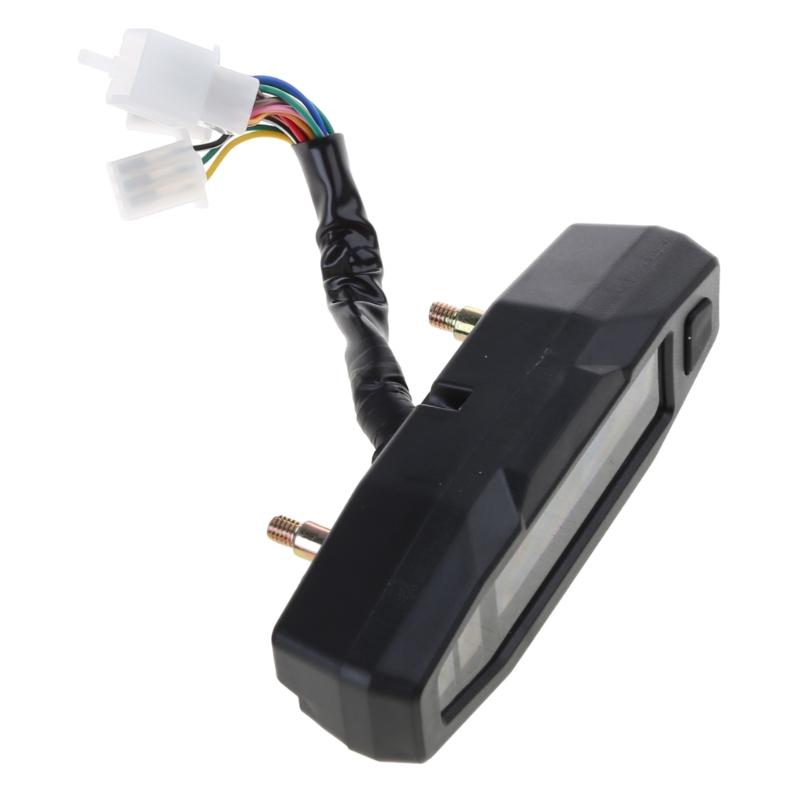 Motorcycle Speedometer Color Display Tachometer Oil Gauge Odo-Meter Compact