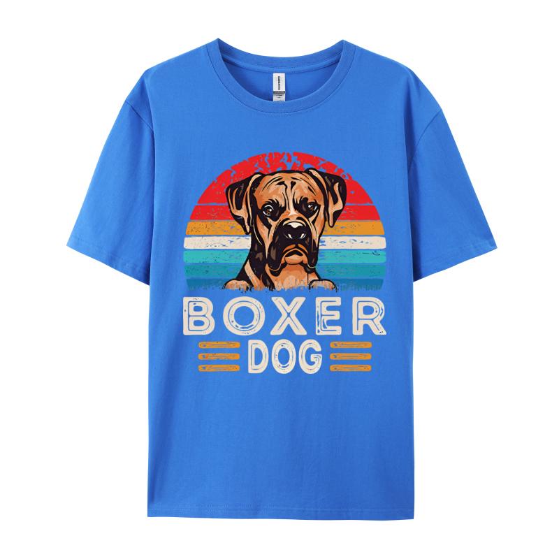Vintage Boxer Dog Tshirt Dog Owner TShirt Unisexs 100 Cotton Designer TShirts Streetwear Unisex Tee Casual