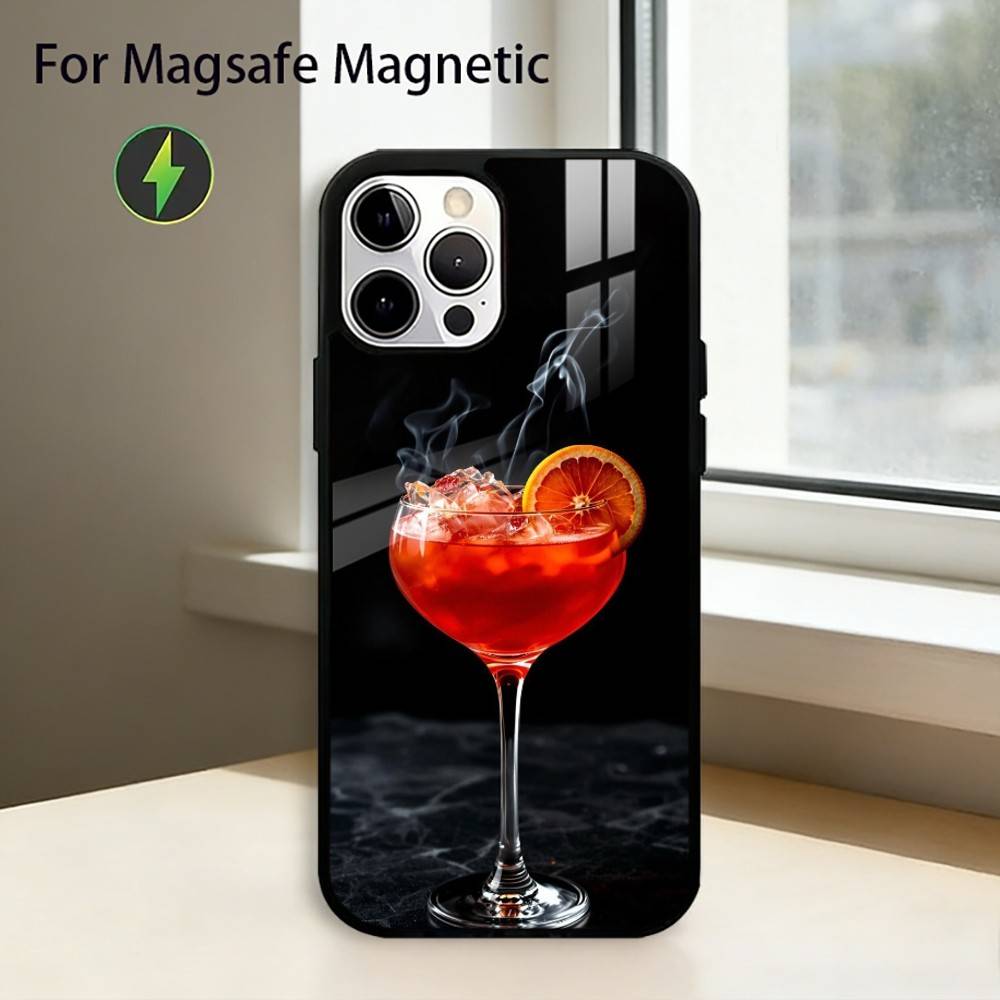 Aperol S-Spritz Phone Case For iPhone17,16,15,14,13,12,11 Plus,Pro Magnetic with Magsafe Wireless Charging