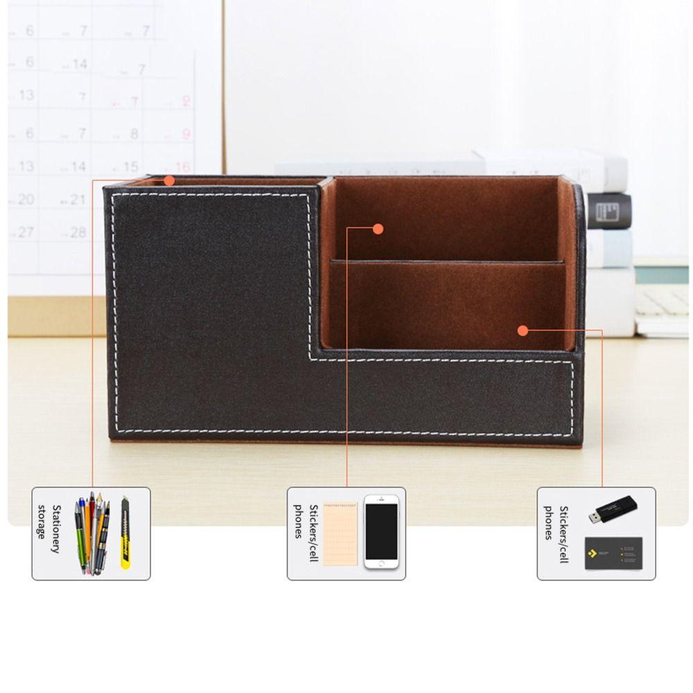 Multi-functional Pencil Pen Holder High-end Desktop Stationery Storage Box  Living Room