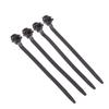 10PCS Auto Fasteners Black Color Nylon Plastic Vehicle Motocycle Cable Tie Car Wiring Harness Retainer Clip Push Mount
