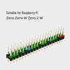 Raspberry Pi 40-Pin zweireihiger Stiftleisten mit vergoldeten farbcodierten GPIO, 2,54mm Raster für Zero 2W.