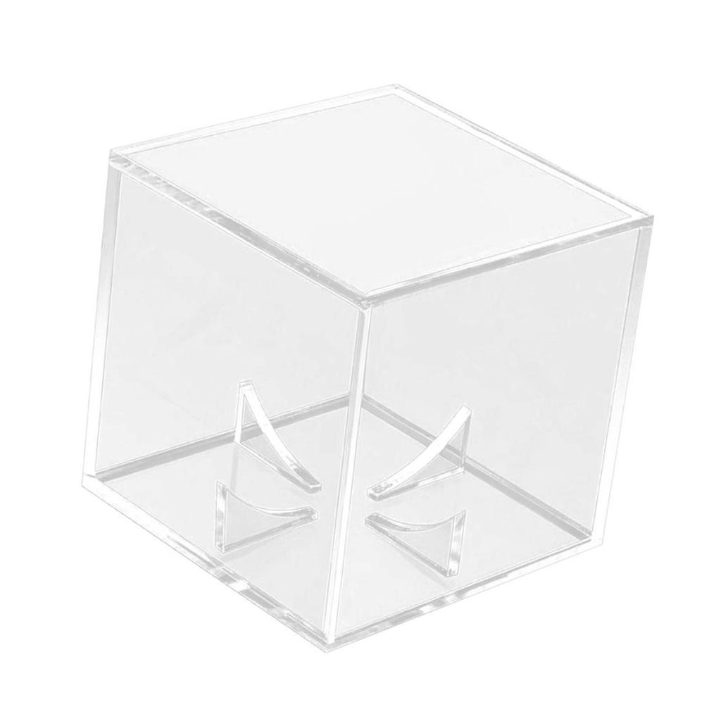 Baseball Display Case 8cm Acrylic Cube Holder Golf Ball Display Box for Tennis Jewelry Billiard Balls Small Toys Collections
