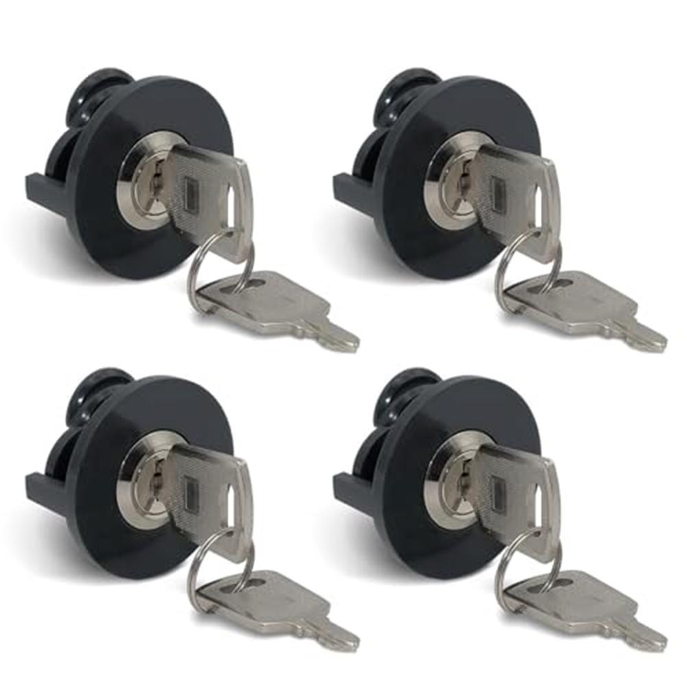 1/4PCS Reusable Furniture Lock With Key Zinc Alloy Display Cabinet Locks For Cabinet Drawer Office Lockers Household Hardware