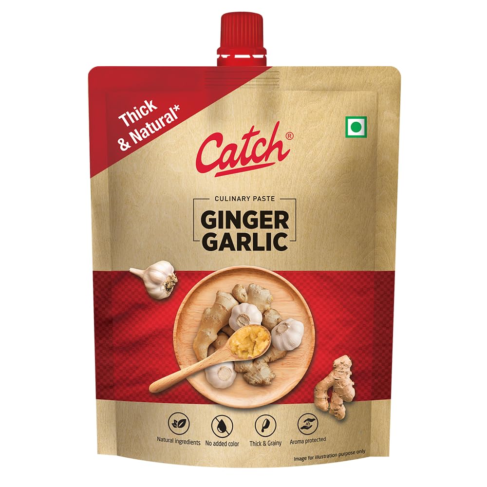 

Catch Ginger Garlic Paste 200 g Pack | Ready To Use Thick Grainy Paste For Curries Gravies & Everyday Cooking | Fresh Flavor No Added Color