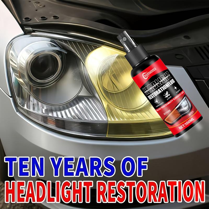 1 Kit/Box/Container All-in-One Car Headlight Restoration Kit - Heavy-Duty PE Polish & Restorer for Headlight Repair,, Scratch Re