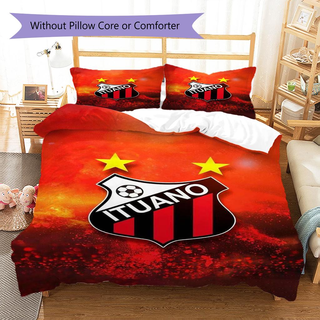 Ituano Pattern Bedding Set Quilt Cover Pillowcase Home Decor Gift (1 * Duvet Cover + 2 * Pillowcase, Without Core)