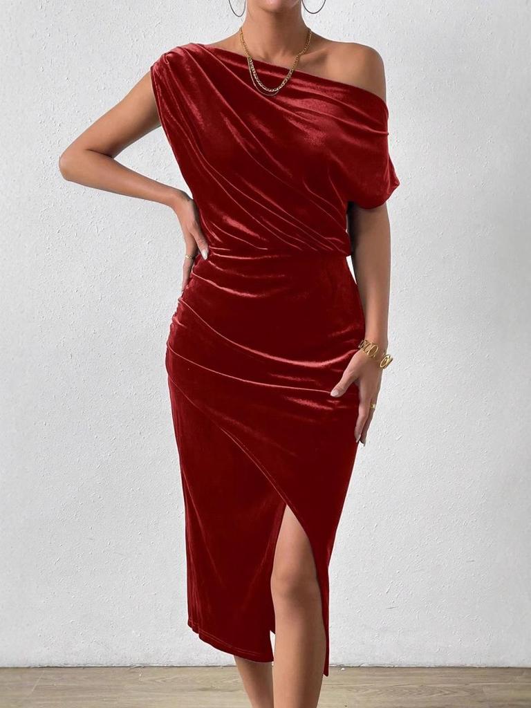 2025 Vară Nouă Sosire: Rochie de seară elegantă cu umerii goi pentru femei