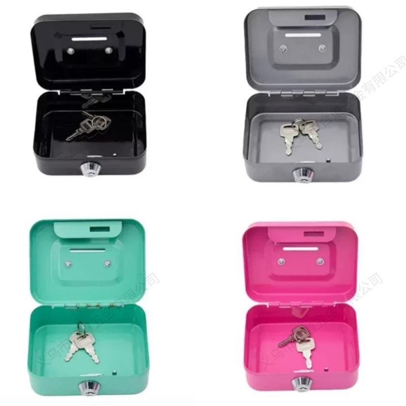 1SET Piggy Bank, New Creative Portable Piggy Bank Storage Box with Key Storage Change Box