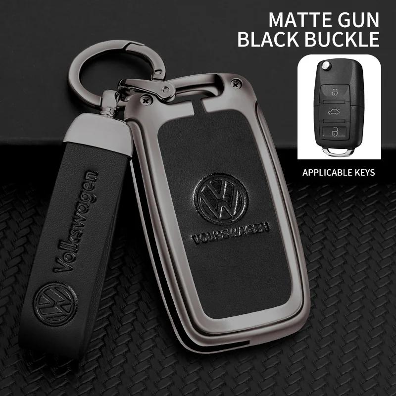 

VW GTI GOLF 2026 Hot For VW VOLKSWAGEN Car Zinc Alloy Key Case Cover Car KeyChain Metal Key Shell For Volkswagen VW Polo Tiguan