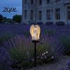 Lighted Praying Angel Statue Solar Garden Light, Waterproof Pathway Retro European Style Lawn Ornament with Stake for Patio Walkway Courtyard