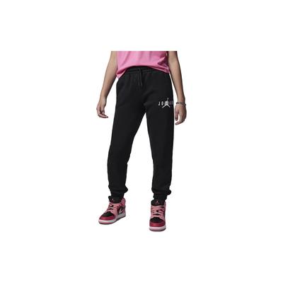 Düz Renk Logo Baskılı Manşetli Spor Pantolonu Çocuk Alt Giyim Siyah FD9268-010