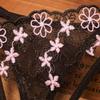 Beautiful Embroidered Transparent Thong Women's Sexy Slim T Panties Thong Panties Sexy Briefs