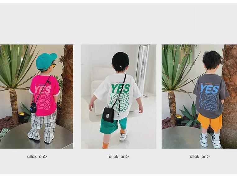 2023 Nowa Niebieska Koszulka z Krótkim Rękawem i Motywem Niedźwiadka ze 100% Bawełny dla Chłopców