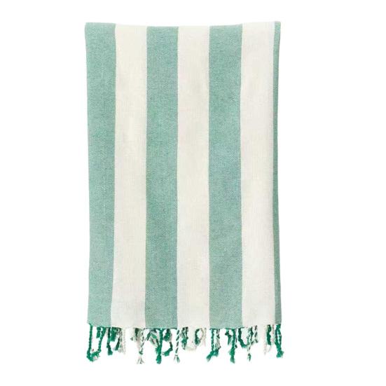 Turkish Beach Towel Striped Print Quick-Drying Sand-Free Large Size Thin Beach Towel Swimwear Accessory