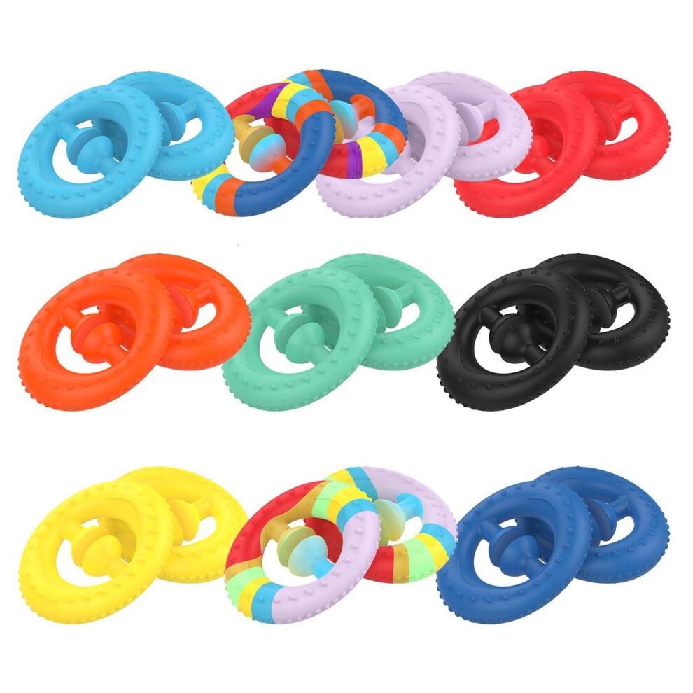 Colorful Silicone Squeeze Toy with Suction Cup for Sensory Play