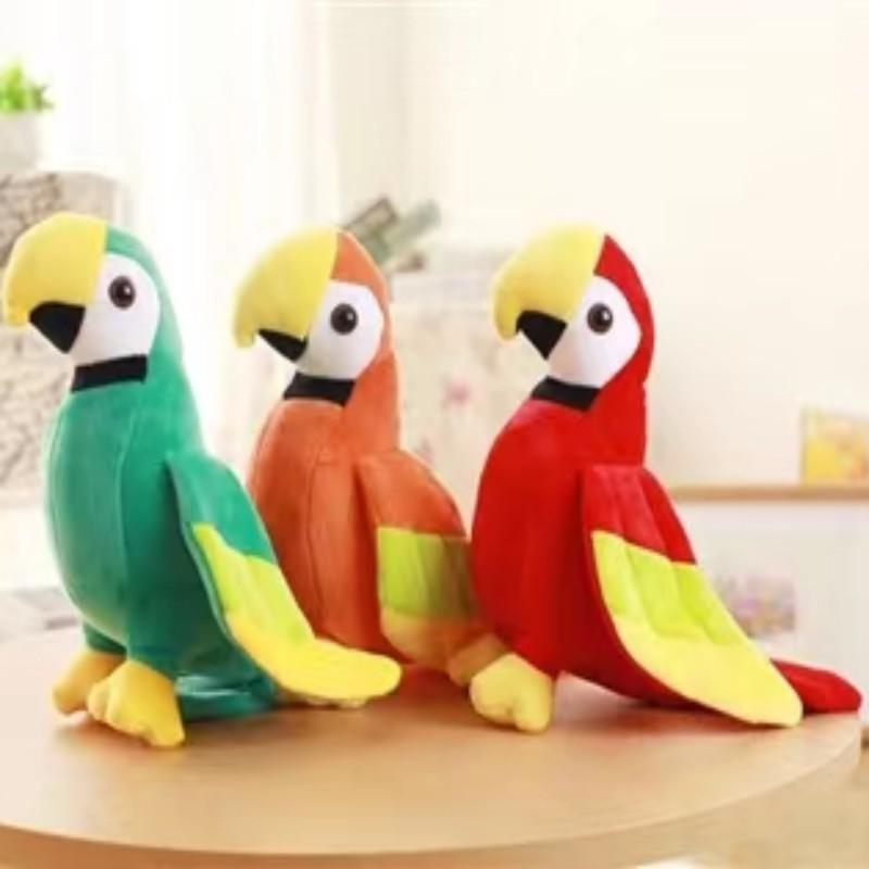 Nice 1pc 25cm Cute Simulation Parrot Doll Bird Plush Toy Grab Machine Doll Wedding Throwing Doll Children's Gift