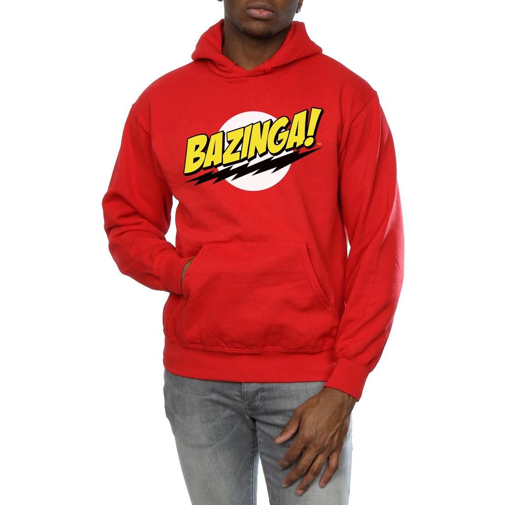 The Big Bang Theory Mens Sheldon Bazinga Hoodie