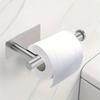 Heavy Duty Stainless Steel Toilet Paper Holder, Self-Adhesive No-Drill Wall Mount, Brushed Finish Bathroom Tissue Roll Dispenser