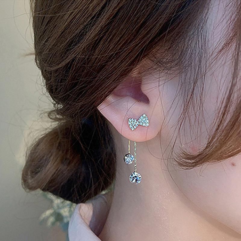 Nuevos Pendientes Simples De Borlas De Estilo Coreano Diseño Nuevos Pendientes Simples De Borlas De Estilo Coreano Diseño