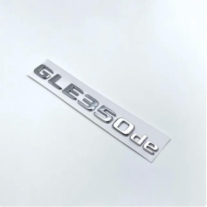 3D ABS Chrome Glossy Black Letters GLE350e GLE350de GLE500e 4Matic Emblem for Mercedes Benz W166 Car Trunk Logo Sticker