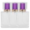 50ml Glass Perfume Bottle Refillable Perfume Atomizer Dispenser Liquid Makeup Container