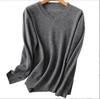 Women's V-Neck Merino Wool Sweater - Slim Fit, Long Sleeve, Warm Knitwear for Autumn/Winter