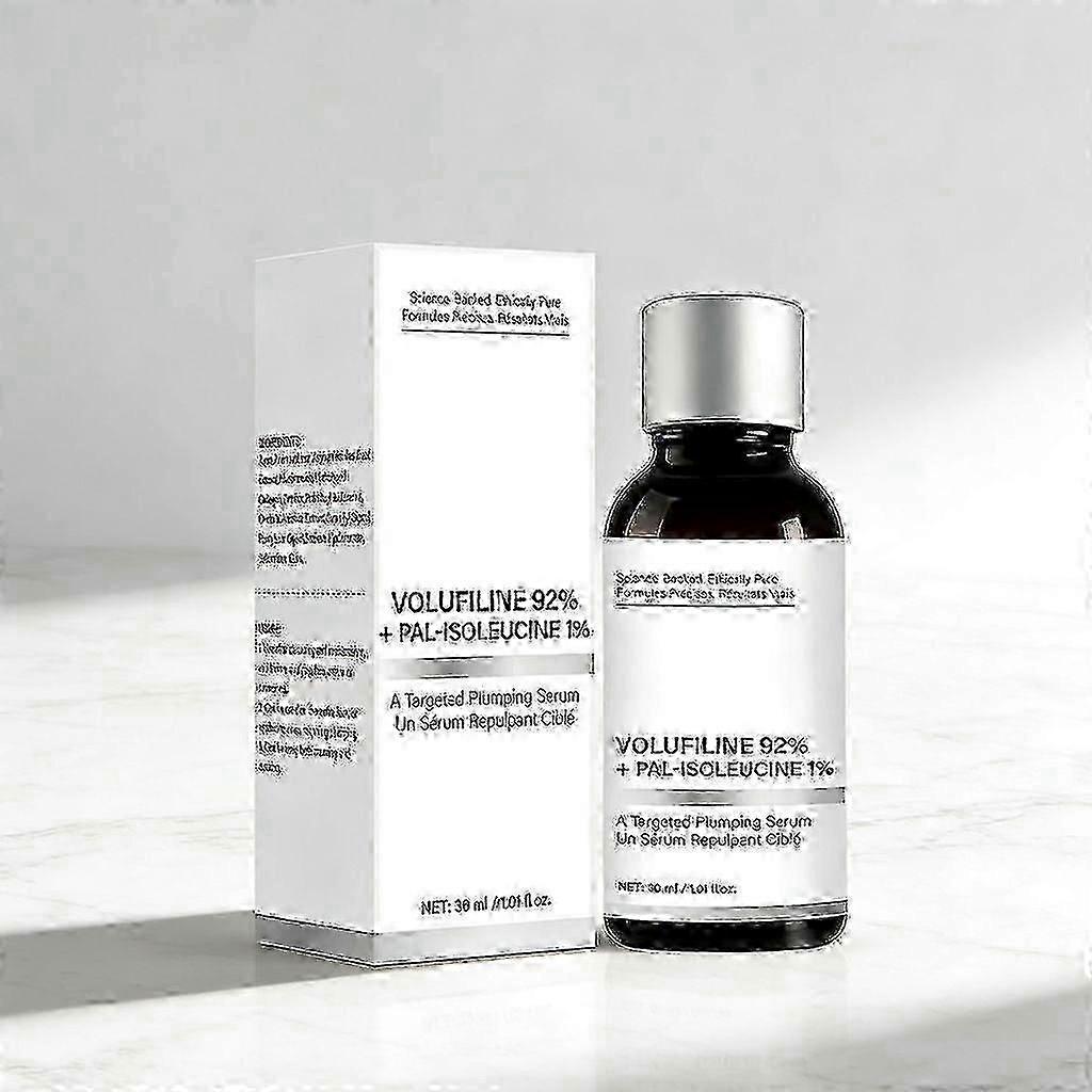 Plumpující bezvodé sérum s 92 % Volufilinu + 1 % Pal-isoleucinu, Sérum s Volufilinem, Péče o pleť obličeje pro ztrátu objemu, pružnost pleti, 30 ml