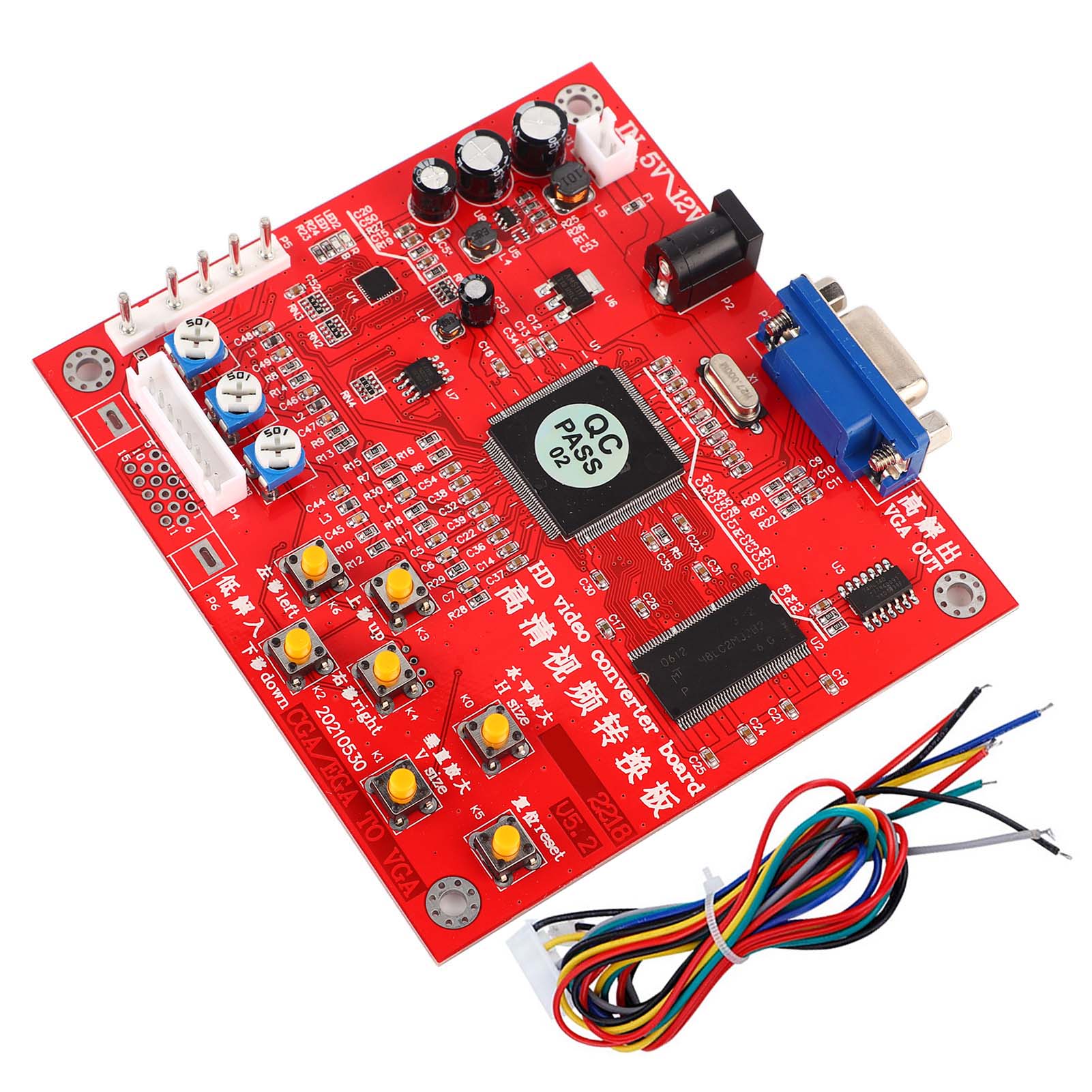 

Плата конвертера відеоігор високої чіткості RGBS CGA у VGA