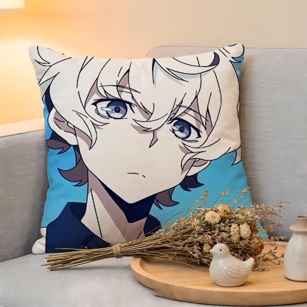 Cushion Cover  Linen  SkinFriendly Soft Decorative Case for Sofa Home Decor Anime KKiznaiver Pillow Cover