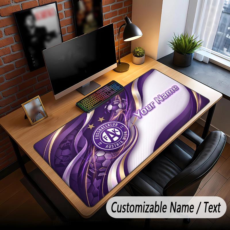 Large Mouse Pad Austria Wien FC Print Custom Name Text Desk Mat for Office Gaming