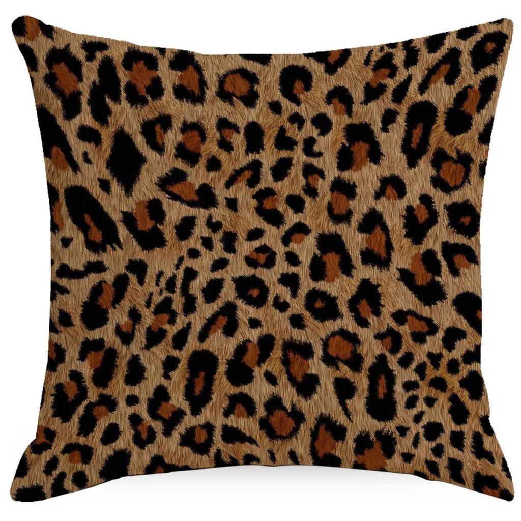 Leopard Spot Pillowcases Home Decoration Cushions Living Room Sofa Bedroom Headrest Nordic Style High-end Square Cushion Cover