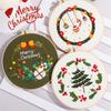 DIY Crafts Christmas Pattern Elk Embroidery Embroidery Starter Kit Merry Christmas Cross Stitch