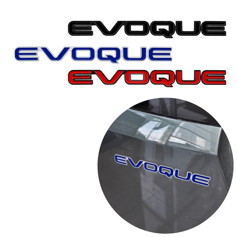 1pc 3D Chrome Metal EVOQUE Letter Logo Car Rear Tail Trunk Decals Emblem Badge Sticker Car Styling Auto Accessories