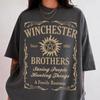 Comfort Colors Winchester Brothers Shirt, Supernatural Tee, Saving People Hunting Things, Dean Winchester Top