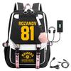 Large Capacity Schoolbag with Shoulder Strap; Student Three-piece Pencil Case Set