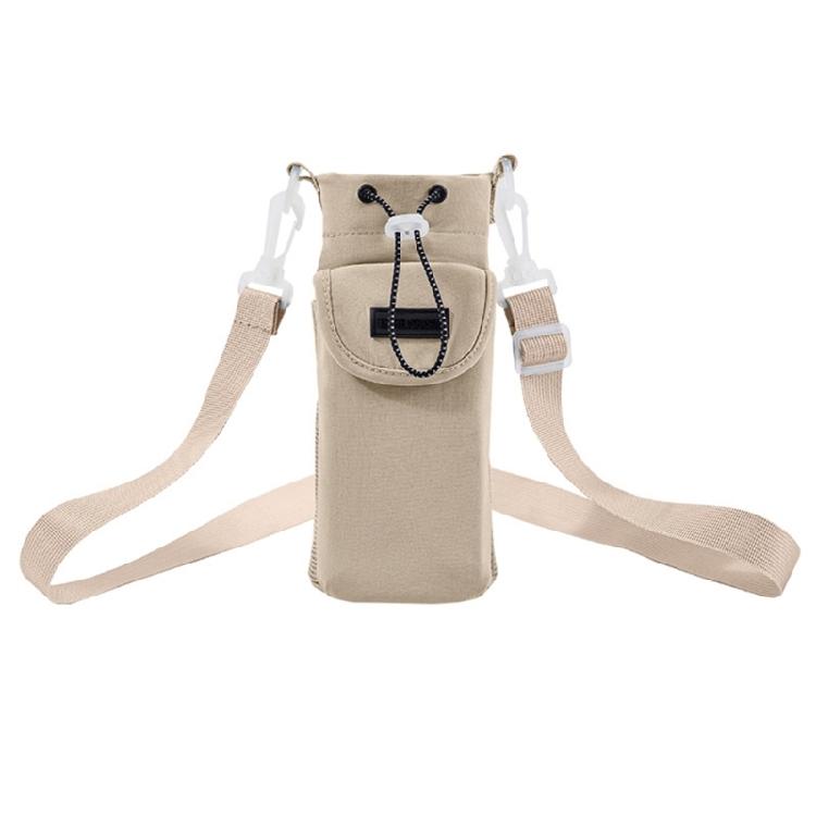 Water Bottle Transport Bag with Comfortable Crossbody Strap Protective Beverage Kettle Sleeve Outdoor Drinkware Holder