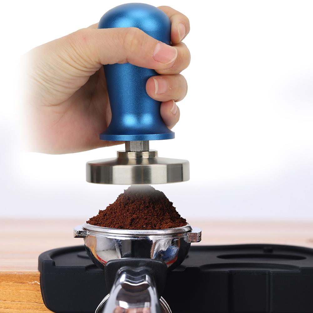 58mm Stainless Steel Detachable Coffee Tamper Coffee Accessories for Home Office Use Blue