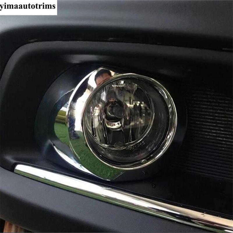 Car Front Fog Lamps Lights Ring Circle Decoration Cover Trim For Suzuki SX4 S-cross 2017 -  ABS Chrome Accessories Exterior