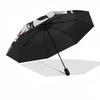 1pc Michael Myers I Came Back Home Automatic Open Close Umbrella with 8-Rib Windproof Canopy Compact Portable Travel Umbrella10293