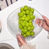 Counter Fruit Bowl Transparent Large Capacity Countertop Snack Bowl   Serving Bowl for Household