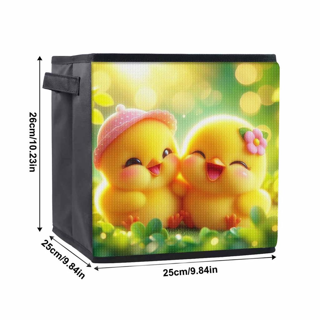 A Happy Little Duck 5D Diamond Painting Storage Basket Full Round Drill Mosaic Diamond Embroidery Cross Stitch Kits Home Decor Home Decor