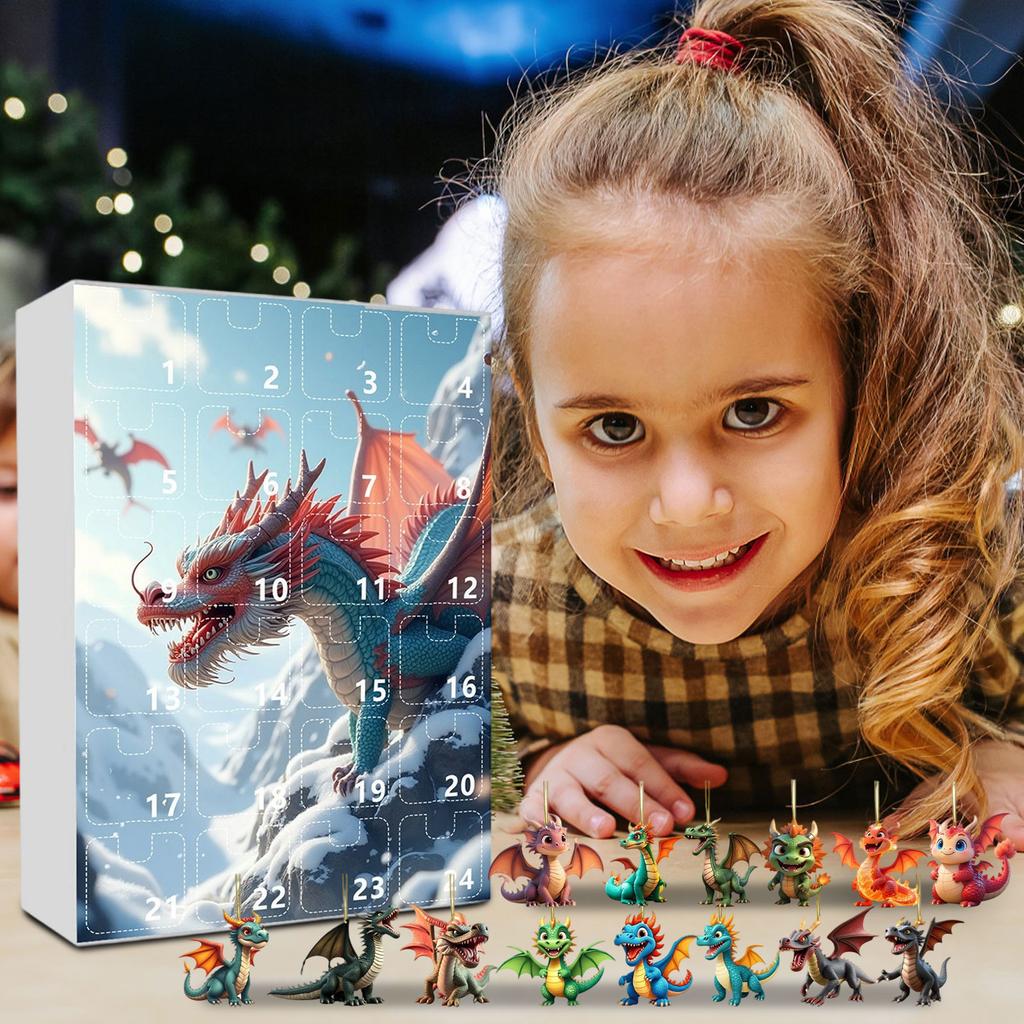 2d Box Holiday Countdown Gift Holiday Advent Accessories For Children Gift