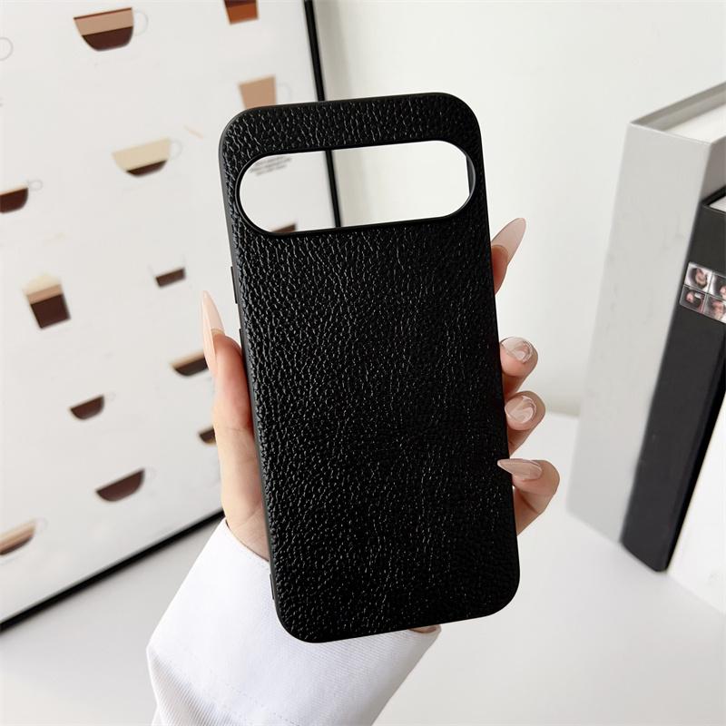 

Korea Retro Leopard Print PU Leather Phone Case For Google Pixel 9 8 Pro XL 8 7 Solid Color Shockproof Hard Cover For Pixel 9