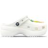 Crocs Classic Platform Clog BNK Sour Lemon Dream Star Sweet Cool Gift Box Hole Shoes Women's Green and White
