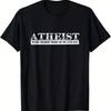 Herren Atheisten Grafik T-Shirt Ein mutiges Statement für Nichtgläubige Hergestellt aus schwerem 100% Dieses schwarze T-Shirt verfügt über