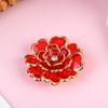 Faux Shell Pearl Flower Button Decorative Covers Women Shirt Accessories Cufflinks Luxury Rhinestone Button Clip For Clothing