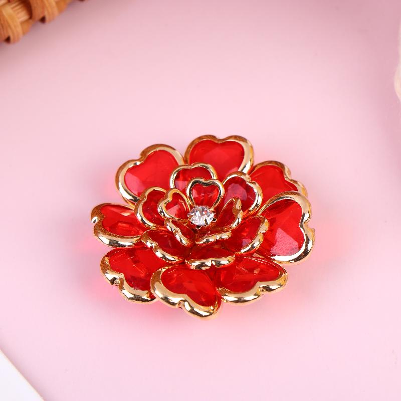 Faux Shell Pearl Flower Button Decorative Covers Women Shirt Accessories Cufflinks Luxury Rhinestone Button Clip For Clothing