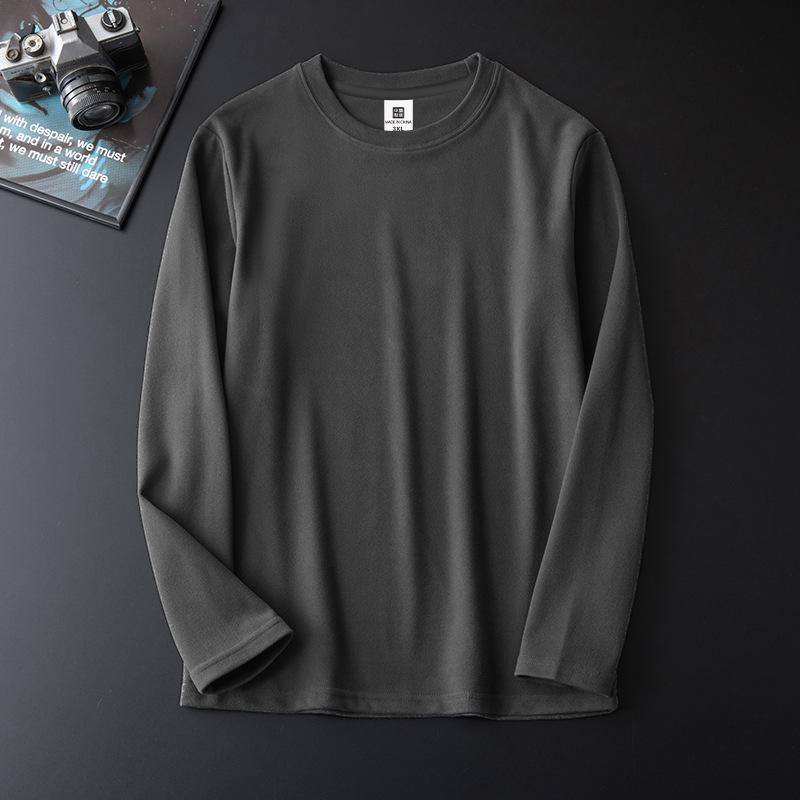 Men's Double-Sided German Velvet Fleece-Lined Long-Sleeve Warm Top